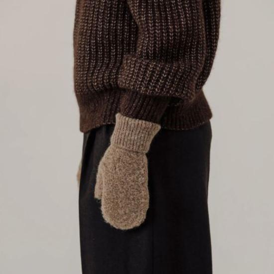  베어 니트웨어 장갑 알파카 부클 - BARE KNITWEAR