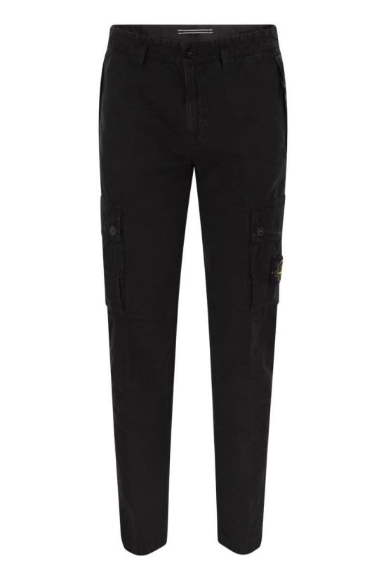 25FW 스톤 아일랜드 슬림 핏 카고 팬츠 K2S153100034S00L1V0129 BLACK DOM