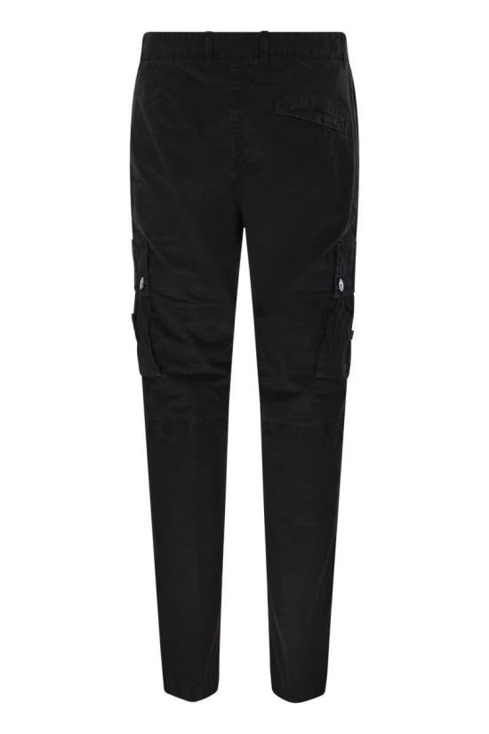 25FW 스톤 아일랜드 슬림 핏 카고 팬츠 K2S153100034S00L1V0129 BLACK DOM - STONE ISLAND