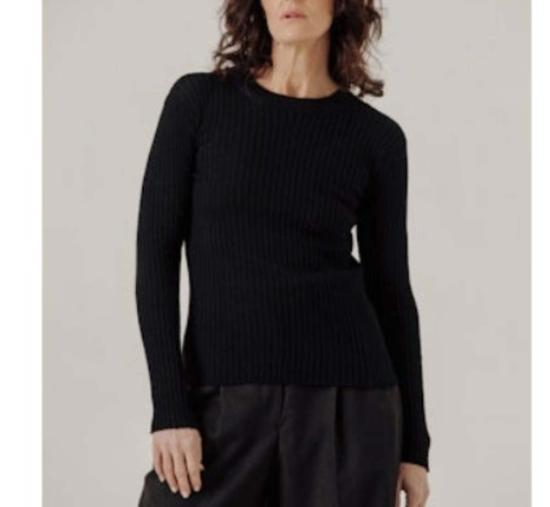  베어 니트웨어 스웨터 파인 니트 리브 탑 - BARE KNITWEAR