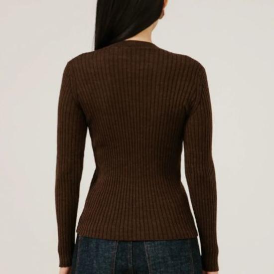  베어 니트웨어 스웨터 파인 니트 리브 탑 - BARE KNITWEAR