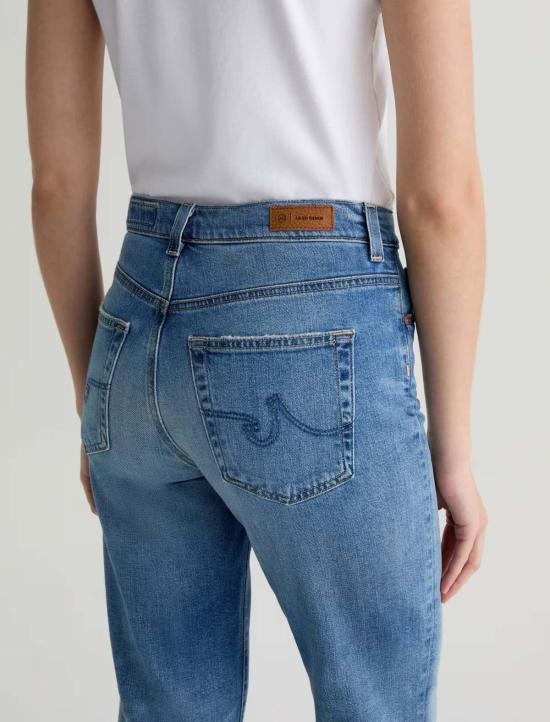  아드리아노 골드슈미드 데님 팬츠 Ag Jeans Brinley 미드 라이즈 스트레이트 진 16년 소어링 - ADRIANO GOLDSCHMIED