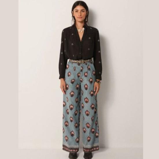  메종 호텔 스트레이트 팬츠 워터 릴리 지미 팬츠 세룰리안 미스트 - MAISON HOTEL