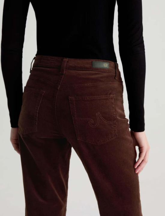  아드리아노 골드슈미드 데님 팬츠 Ag Jeans 브린리 코듀로이 미드 라이즈 스트레이트 진 - ADRIANO GOLDSCHMIED