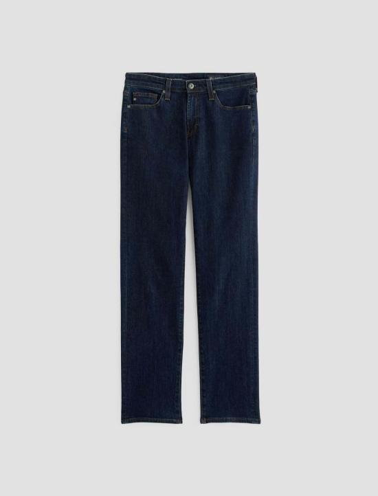  아드리아노 골드슈미드 데님 팬츠 Ag Jeans Sandra 로우 라이즈 스트레이트 진 - ADRIANO GOLDSCHMIED