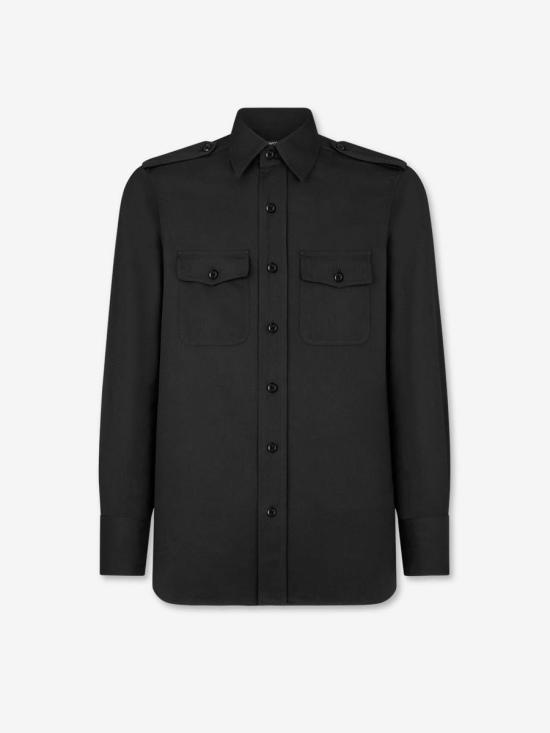 25FW 톰포드 긴팔 셔츠 HME009 FMC238 LB999BLACK Black