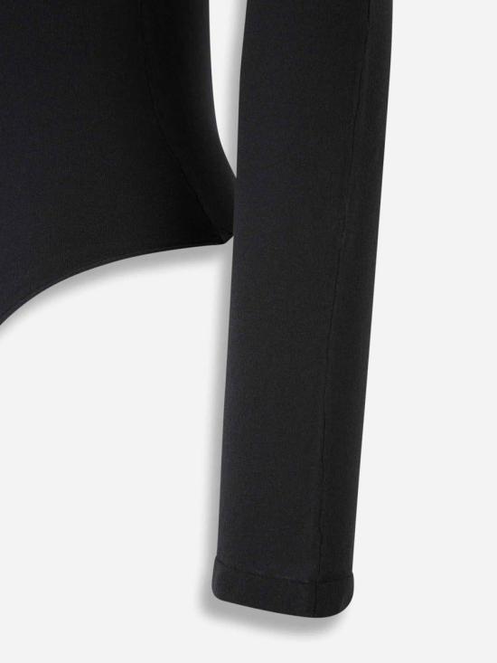 25FW 알라이아 바디수트 티셔츠 AA9B0236M826A 995NOIR ALAIA Black - ALAIA