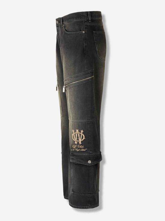 25FW 오프화이트 데님 팬츠 MYA190F5D0011117 019DIRTY BLACK ANTRACITE GREY - OFF WHITE