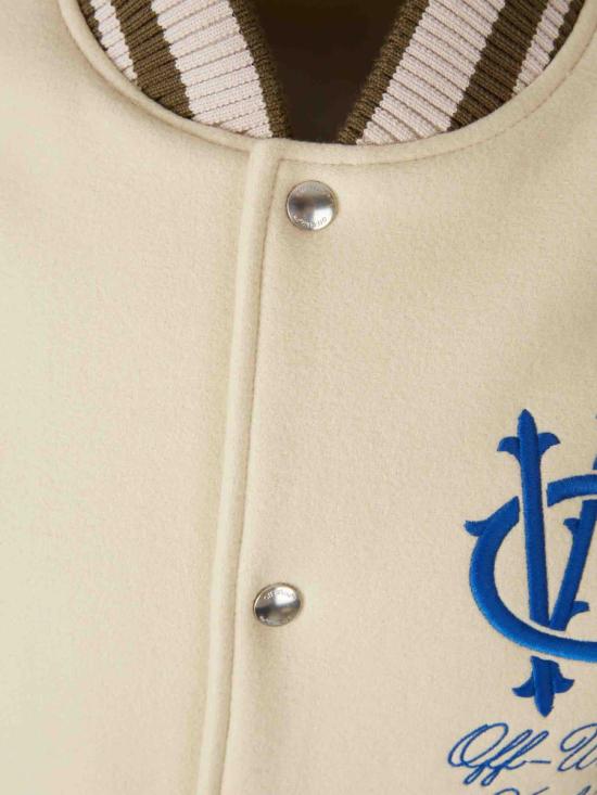 25FW 오프화이트 봄버 자켓 MEH053F5F0041746 277FROZEN DEW Beige - OFF WHITE