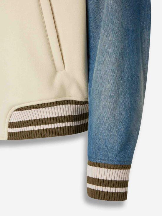 25FW 오프화이트 봄버 자켓 MEH053F5F0041746 277FROZEN DEW Beige - OFF WHITE