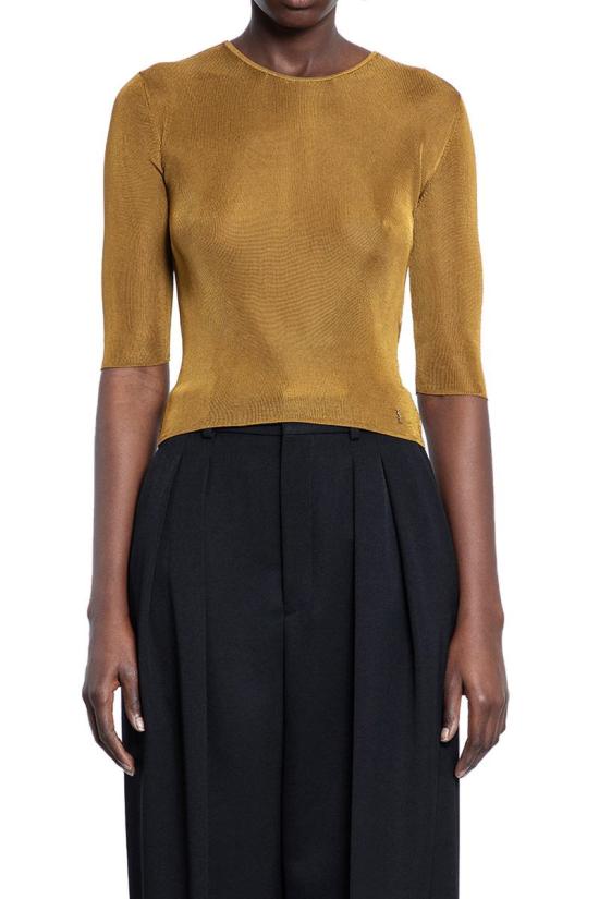 25SS 생로랑 반팔 티셔츠 819910Y75WA 8092 BROWN