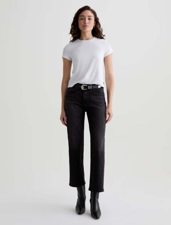  아드리아노 골드슈미드 데님 팬츠 Ag Jeans Brinley 미드 라이즈 스트레이트 진