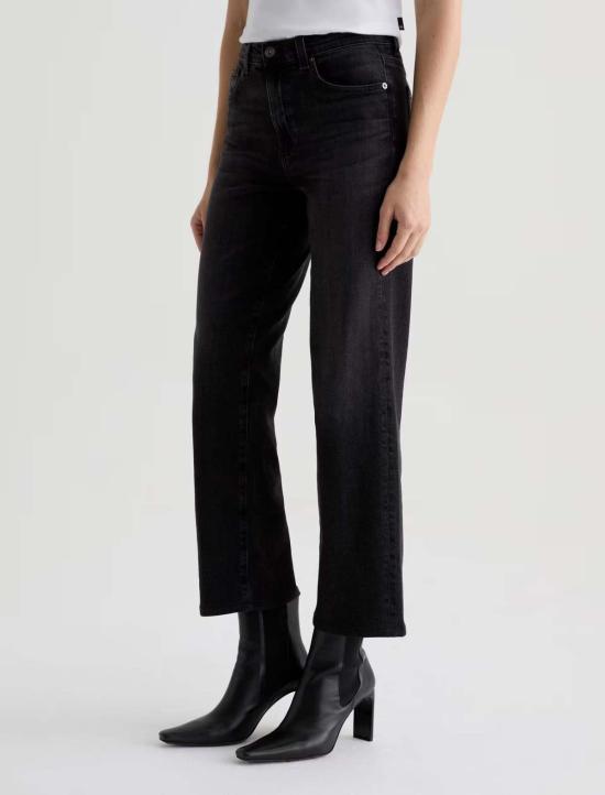  아드리아노 골드슈미드 데님 팬츠 Ag Jeans Brinley 미드 라이즈 스트레이트 진 - ADRIANO GOLDSCHMIED