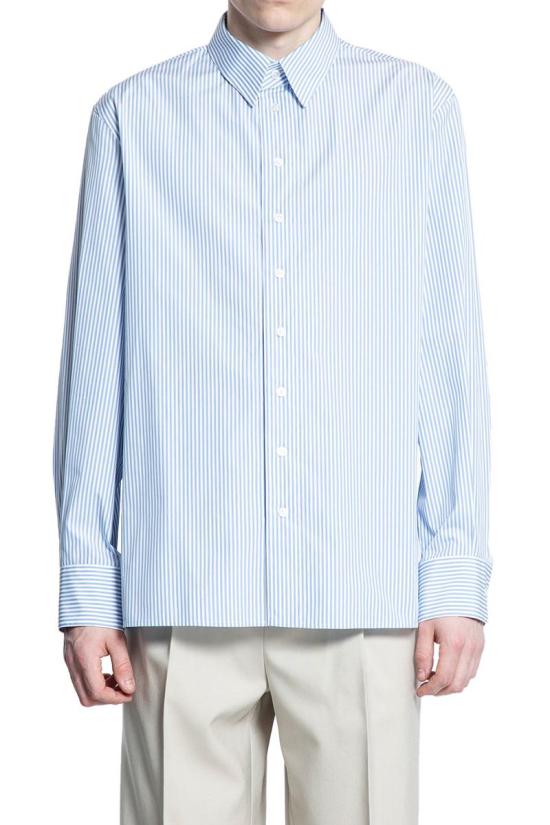 25SS 생로랑 긴팔 셔츠 813932Y1L02 4486 BLUE