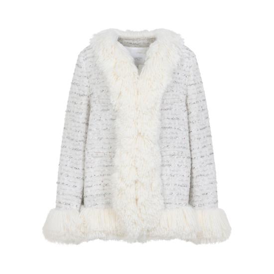 25FW 지암바티스타 발리 코트 25FWPVCA8062 04LIN M015 IVORY - GIAMBATTISTA VALLI