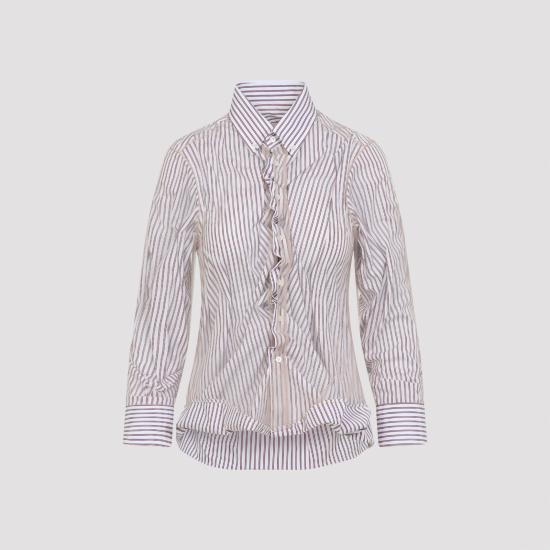 25FW 마르지엘라 셔츠 S29DL0218 MTN124 961 RED STRIPE - MAISON MARGIELA