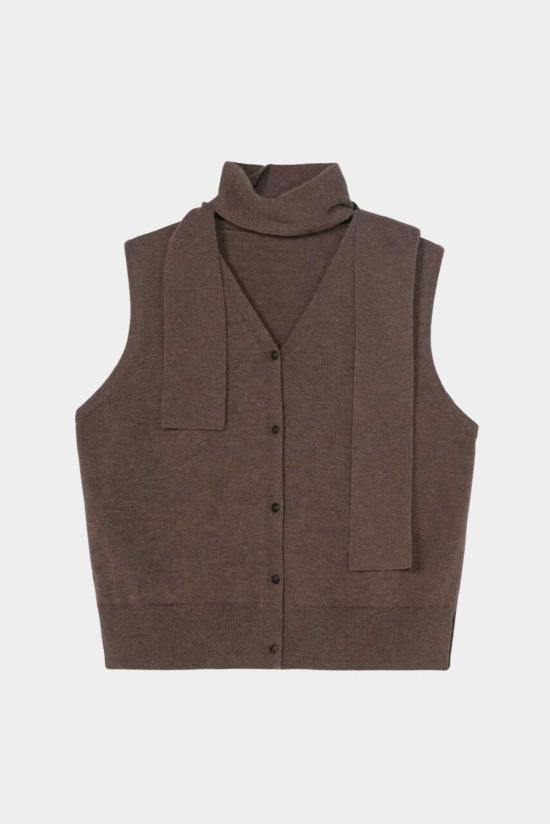  코데라 베스트 메리노 울 레이스 조끼 토프 - CORDERA