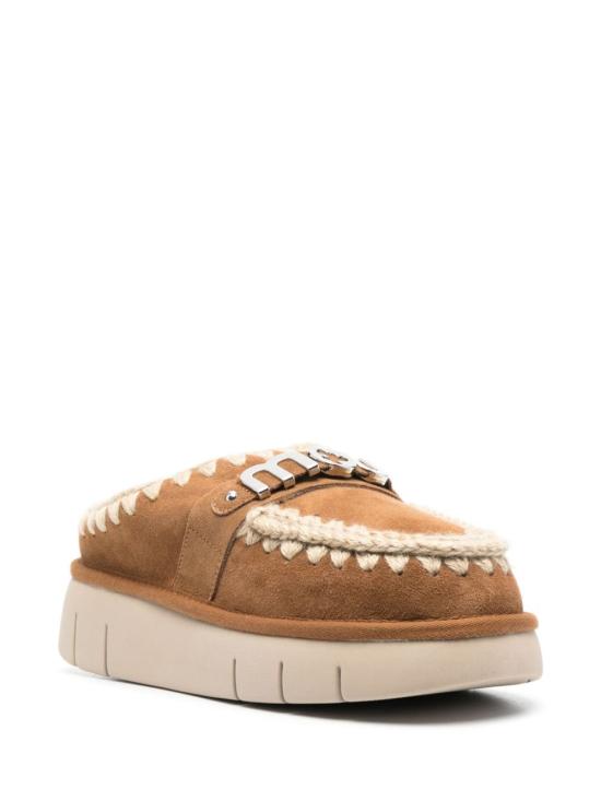 25FW 모우 뮬/슬리퍼 FW531001A COG LEATHER BROWN - MOU