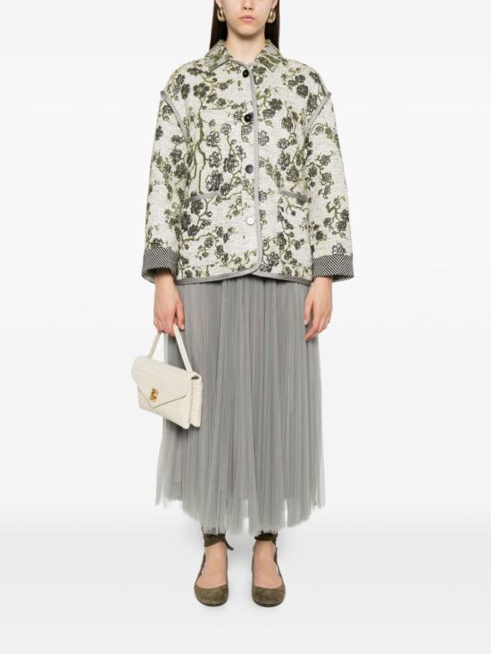 25FW 포르테포르테 미디 스커트 14396 MYSKIRTSTONE Grey - FORTE FORTE