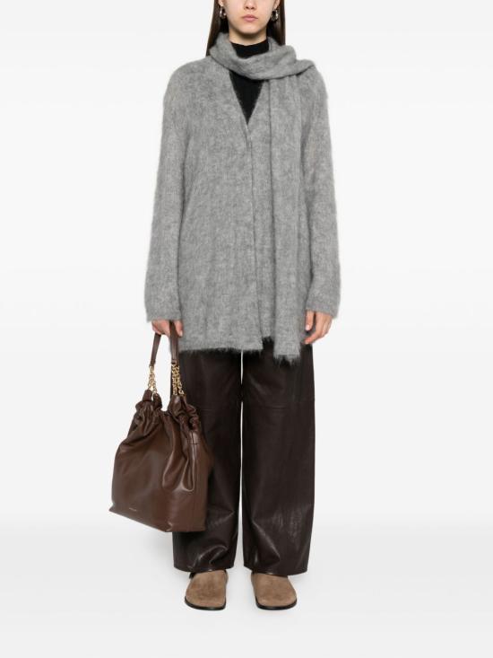 25FW 포르테포르테 가디건 14438 MYKNITGRIGIOMELANGE Grey - FORTE FORTE