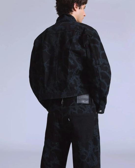  리바이스 데님 팬츠 블루 탭 마커 루즈 진 - LEVI'S