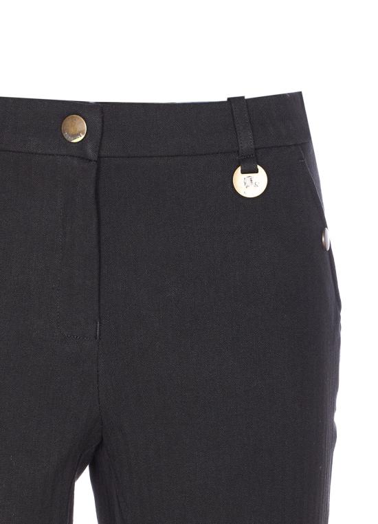 25FW 버버리 헤링본 스트레치 코튼 조드퍼 팬츠 8114845 A1189 Black - BURBERRY