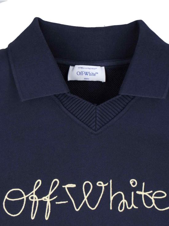 25FW 오프화이트 스웨터 OWBA07BF25FLE002 4C19 Blue - OFF WHITE