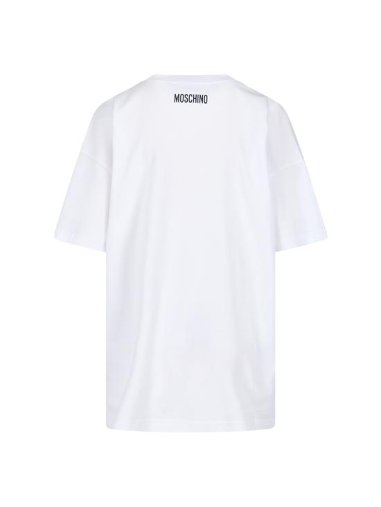 25FW 모스키노 반팔 티셔츠 252D 0701 5442 1001 White - MOSCHINO