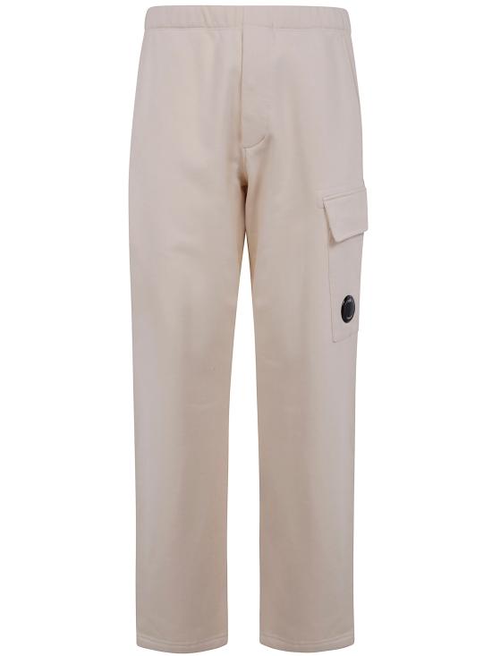 25FW 씨피 컴퍼니 다이애그널 레이즈드 플리스 카고 스웨트팬츠 19CMSP141A 005086W 402 PISTACHIO SHELL - C.P. COMPANY