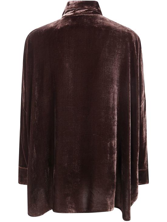 25FW 비앙코 르브랭 셔츠 S424 V20 VELVET PLAIN BROWN - BIANCO LEVRIN