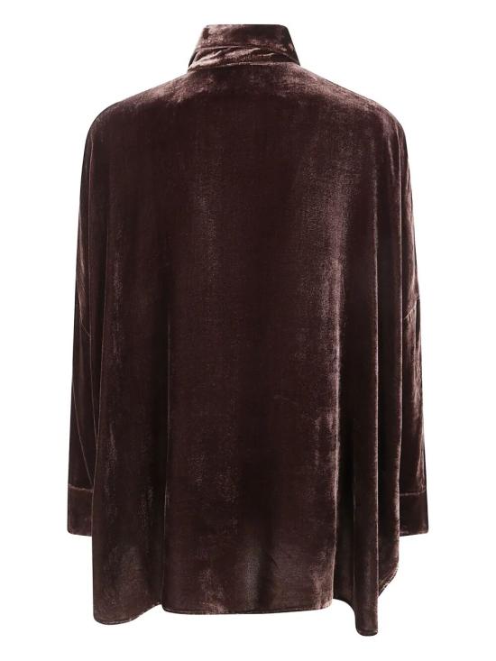 25FW 비앙코 르브랭 셔츠 S424 V20 VELVET PLAIN BROWN - BIANCO LEVRIN