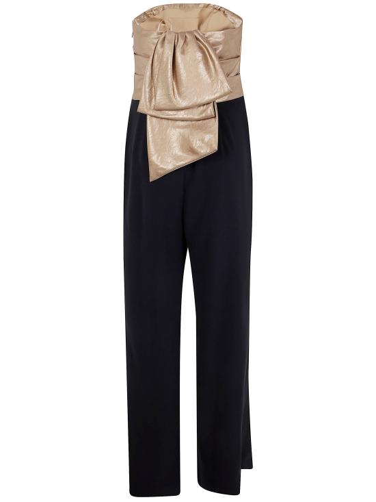 25FW 랄프 로렌 점프수트 253979954 001 BLACK RELIC GOLD METALLIC - RALPH LAUREN