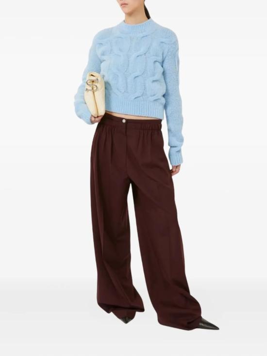 25FW 막스마라 스포츠막스 스트레이트 팬츠 2522136022600 003 WINE - MAX MARA SPORTMAX FASHION