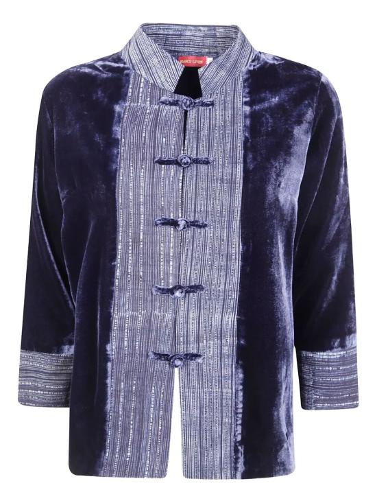 25FW 비앙코 르브랭 수트 자켓 J462 V70 VELVET PLAIN NIGHT BLUE - BIANCO LEVRIN