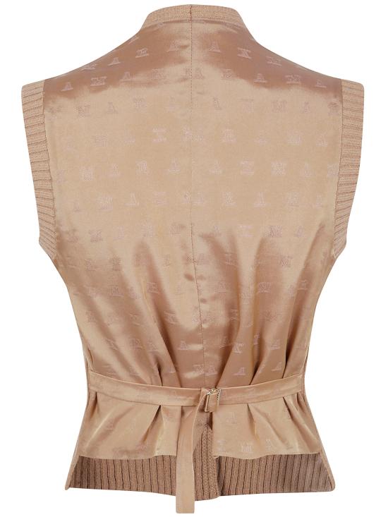 25FW 막스마라 마드레 울 캐시미어 브이넥 니트 조끼 2521356012600 005 CAMEL - MAX MARA