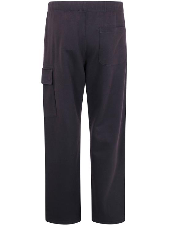 25FW 씨피 컴퍼니 다이애그널 레이즈드 플리스 카고 스웨트팬츠 19CMSP141A 005086W 999 BLACK - C.P. COMPANY