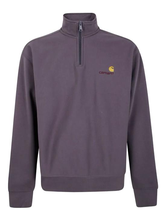 25FW 칼하트 WIP 하프 집 아메리칸 스크립트 스웨트셔츠 I027014 - CARHARTT WIP