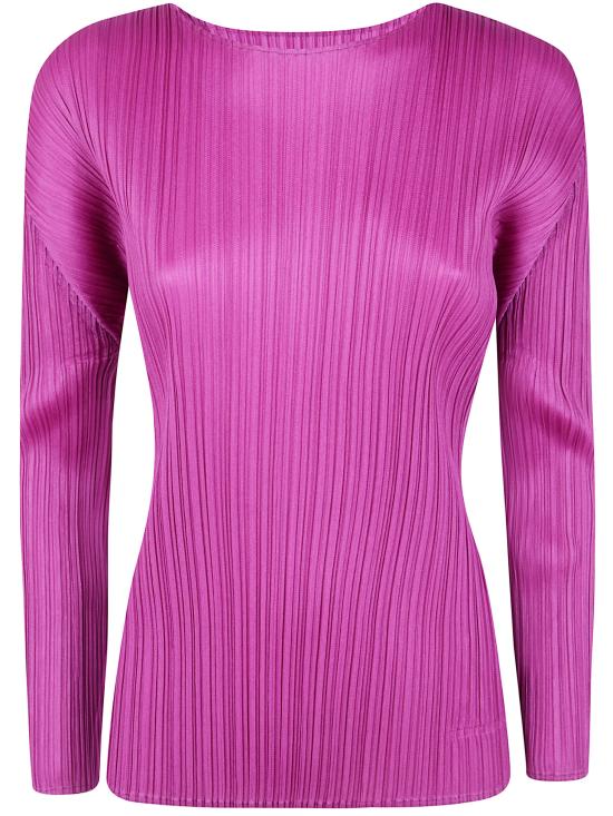 25FW 플리츠플리즈 셔츠 PP58JK131 85 MAGENTA