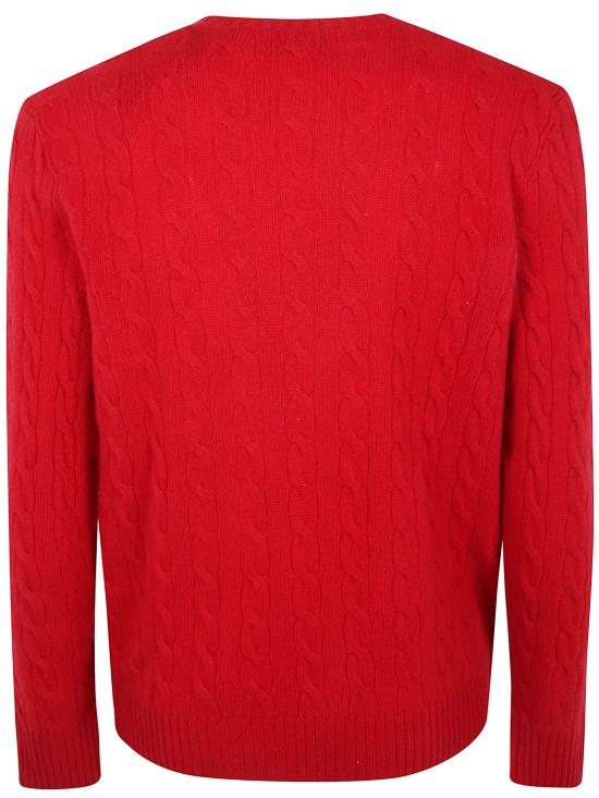 25FW 폴로 랄프로렌 케이블 니트 스웨터 710 876 762 006 PARK AVE RED - POLO RALPH LAUREN