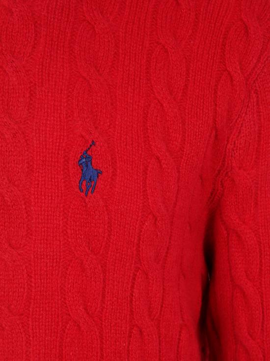 25FW 폴로 랄프로렌 케이블 니트 스웨터 710 876 762 006 PARK AVE RED - POLO RALPH LAUREN
