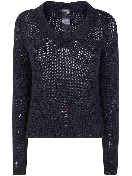 25FW 사피오 스웨터 N25 AGNEAU BLACK