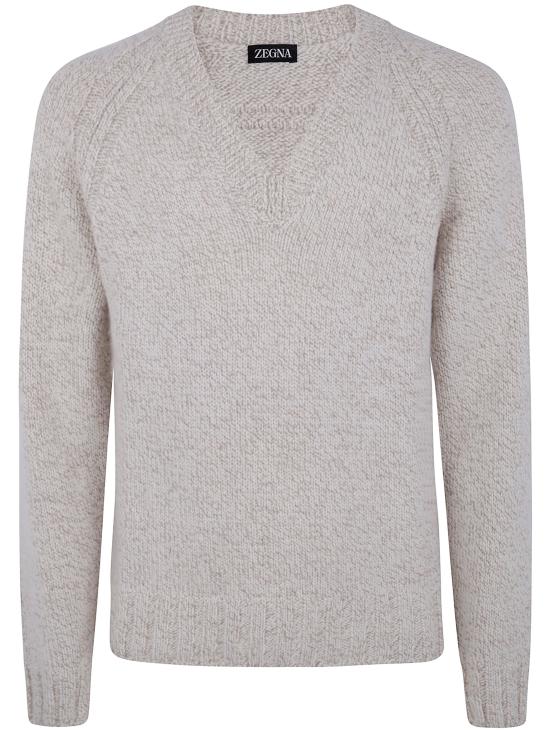 25FW 에르메네질도제냐 스웨터 UGB30A2 300 272 NATURAL