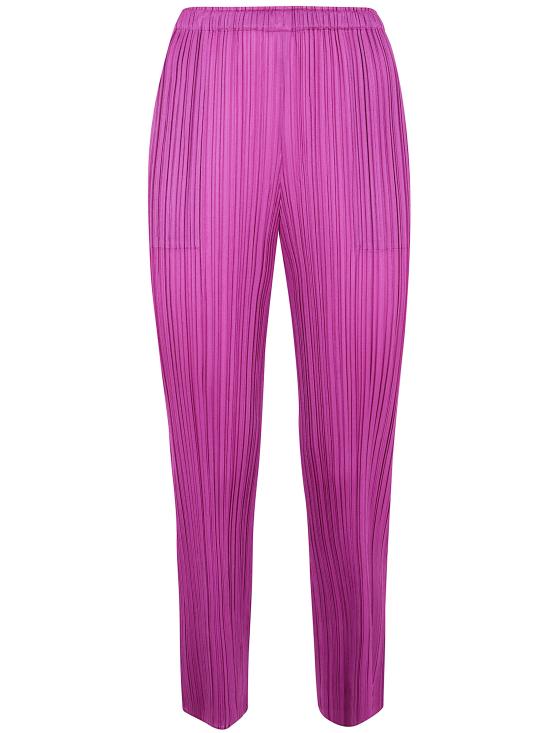 25FW 플리츠플리즈 스트레이트 팬츠 PP58JF134 85 MAGENTA