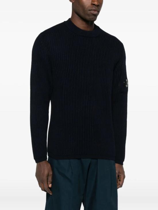 25FW 씨피 컴퍼니 스웨터 19CMKN219A 006595A 888 TOTAL ECLIPSE - C.P. COMPANY