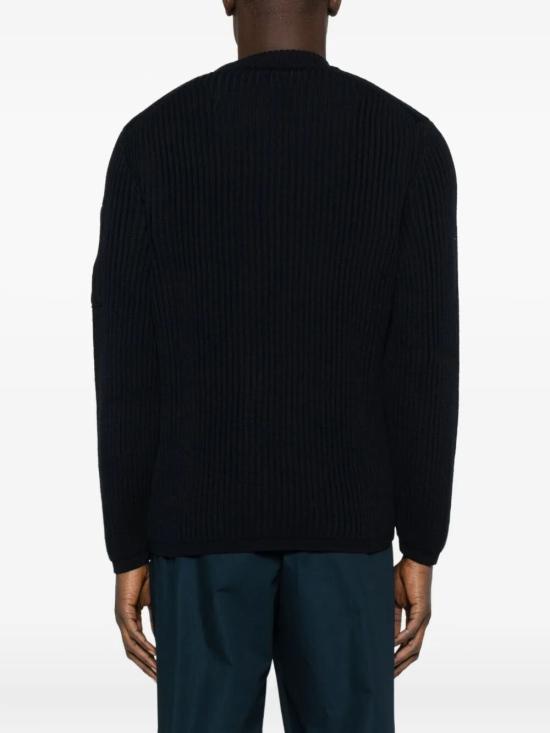 25FW 씨피 컴퍼니 스웨터 19CMKN219A 006595A 888 TOTAL ECLIPSE - C.P. COMPANY