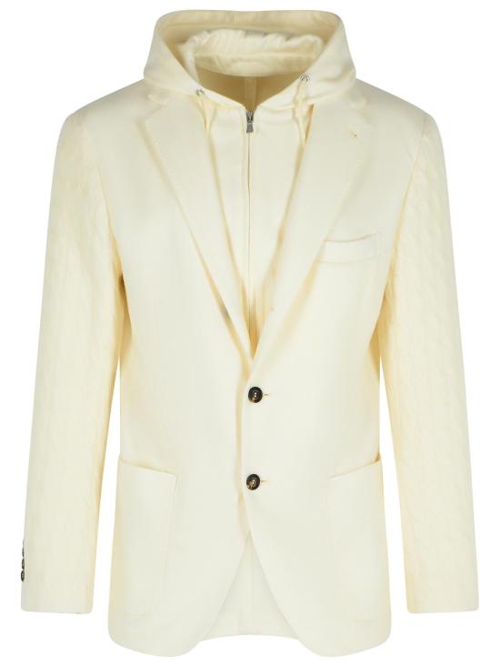 25FW 일레븐티 수트 자켓 L75GIAK13 TES0L17801 01 Cream