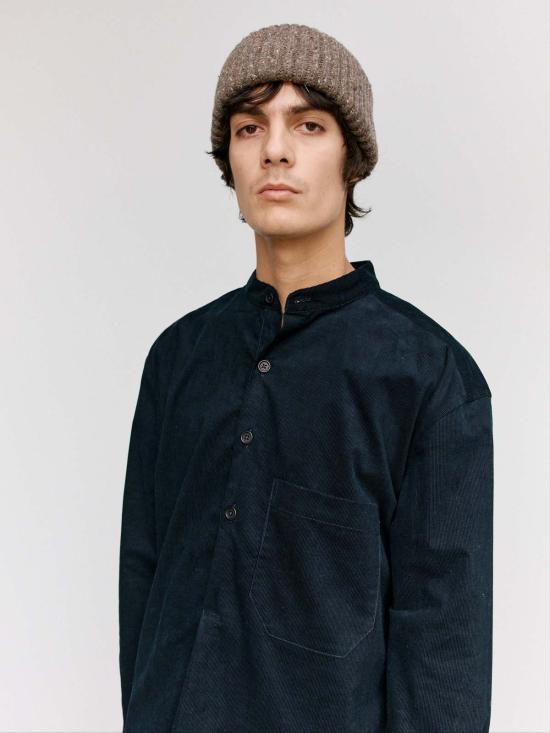  Evan Kinori 긴팔 셔츠 Pinwale 코듀로이 팝오버 - OTHER BRANDS