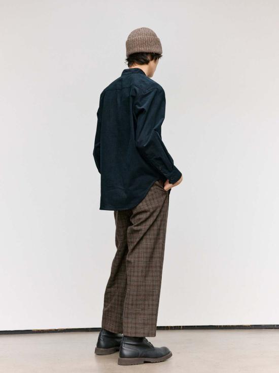  Evan Kinori 긴팔 셔츠 Pinwale 코듀로이 팝오버 - OTHER BRANDS