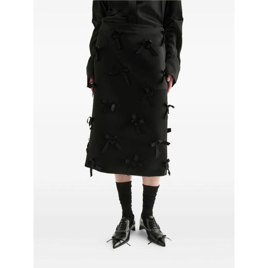 25FW 질샌더 미디 스커트 J75001 J03MA0270 001 BLACK - JIL SANDER