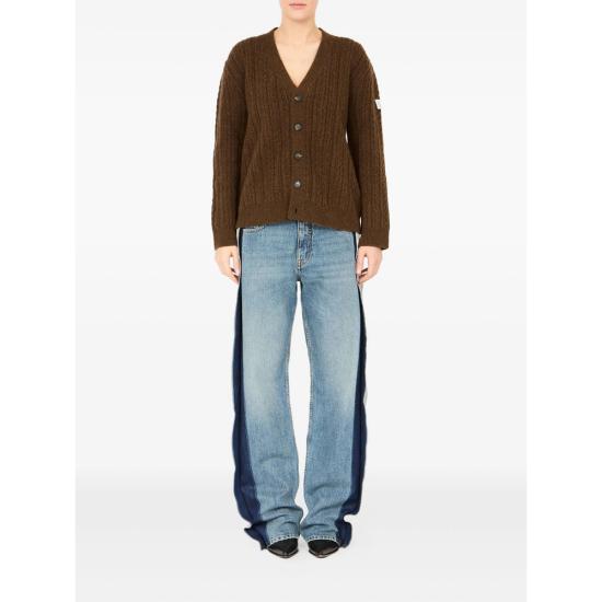 25FW MM6 메종마르지엘라 가디건 M13195 S62HP0039 143 BROWN - MM6 MAISON MARGIELA